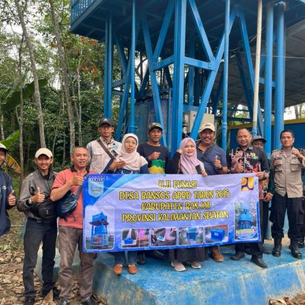 Uji Fungsi Sarana Air  Bersih Dinas PUPR Kabupaten Banjar 